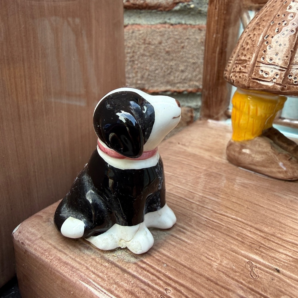 Mary Engelbreit Bookends Kids Girls Dog Brown Make A Wish Vintage Ceramic Decor - Picture 14 of 16